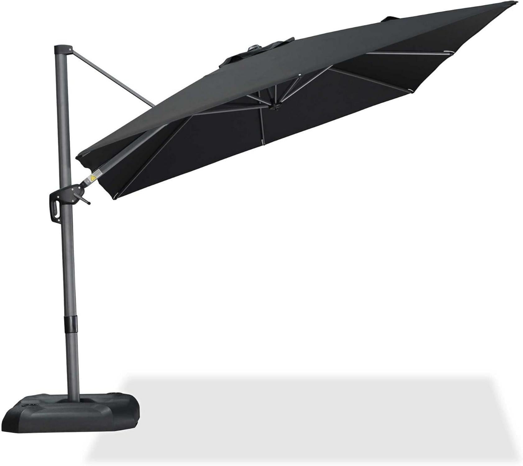 Sonnenschirm Aluminium Ampelschirm mit Kurbel 300x300 cm