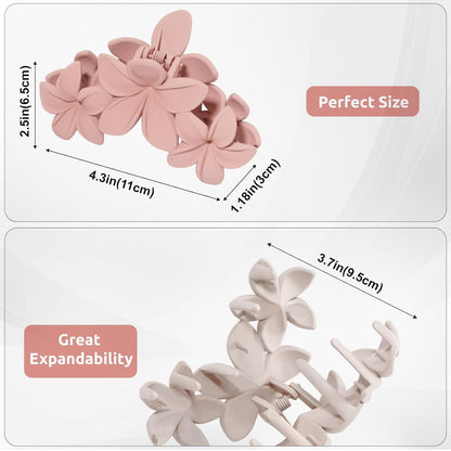 Blumen Haarklammern Set für Frauen Mädchen 6 Stück