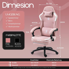 Dowinx Gaming Stuhl mit Massage, Fußstütze, Ergonomisch, PC