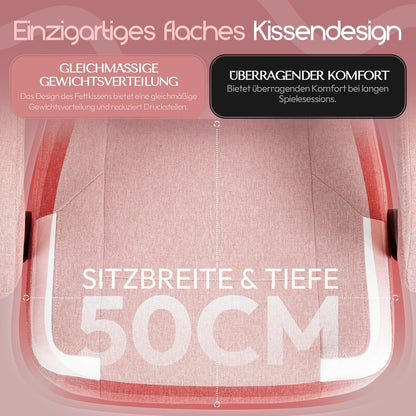 Ergonomischer Gaming Stuhl mit Massage und Fußstütze