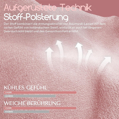 Dowinx Gaming Stuhl Rosa mit Massage, Ergonomischer Gamer Sessel & Fußstütze