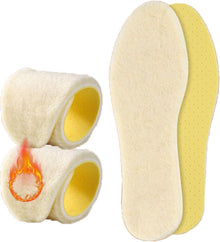 Warme Winter Einlegesohlen Lammwolle Thermo Einlagen Winterschuhe