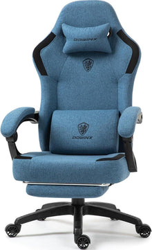 Ergonomischer Gaming Stuhl mit Massagefunktion und Fußstütze