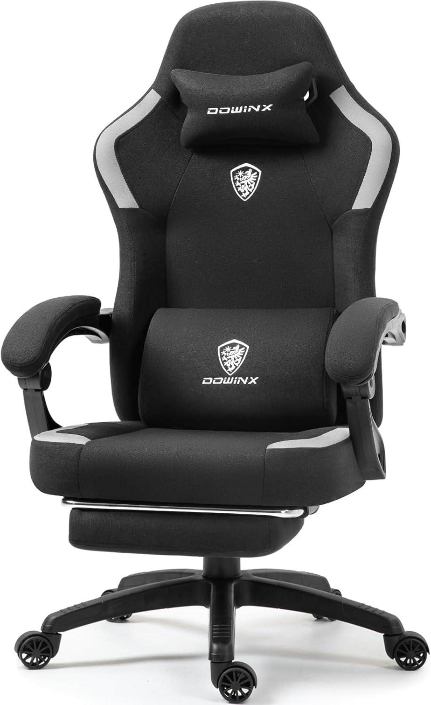 Ergonomischer Gaming Stuhl mit Massage und Fußstütze