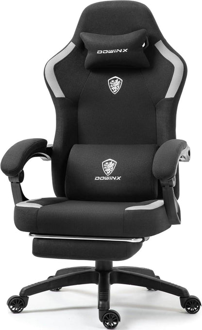 Ergonomischer Gaming Stuhl mit Massage und Fußstütze