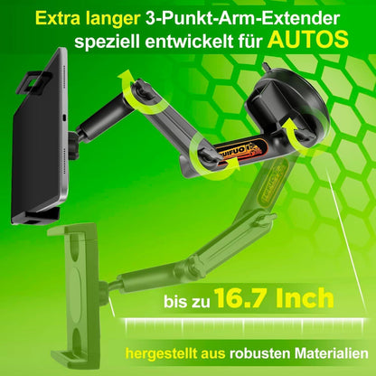 Tablet Halterung Auto LKW – Robuster Saugnapf, Langer Arm