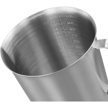 Edelstahl Messbecher 500ml mit Griff & Ausgießlippe
