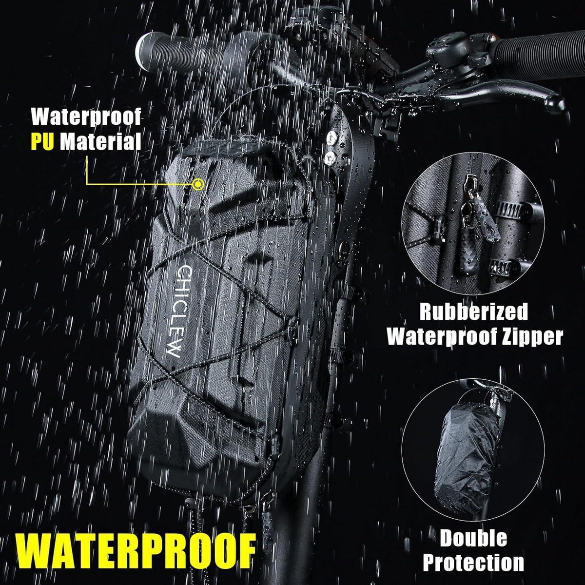 Scooter Tasche 3L Wasserdicht mit Schnellverschluss & Hartschale