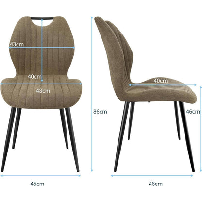 Esszimmergruppe Holz mit 4 Stühlen, 140x80 cm, Modern