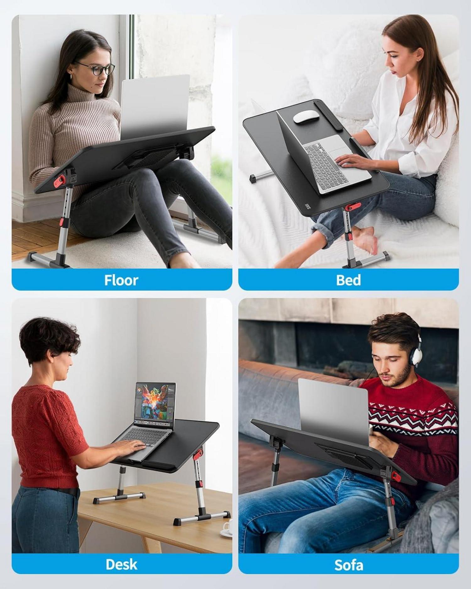 Kühltisch Schreibtisch mit USB Anschluss Ventilator Verstellbarer
