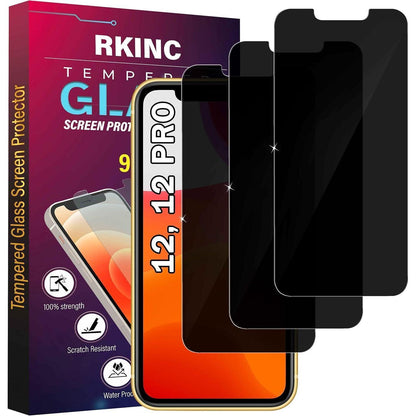 3x Sichtschutz Panzerglas iPhone 12/12 Pro 6.1" Anti-Spähen