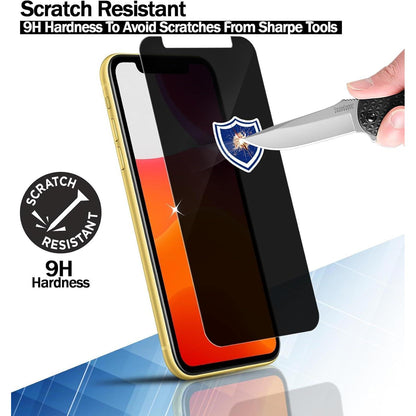 3x Sichtschutz Panzerglas iPhone 12/12 Pro 6.1" Anti-Spähen