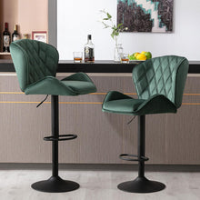 2 Barhocker Tresenhocker gepolstert höhenverstellbar drehbar mit