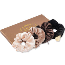 Haargummis Scrunchies mit versteckter Tasche - 4er Pack