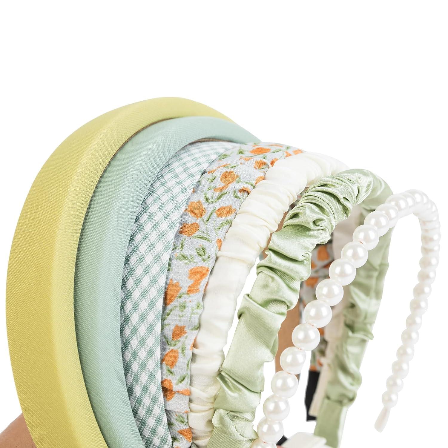 Stirnband Set Blumen Rutschfest Haarschmuck Mädchen 7 Stile