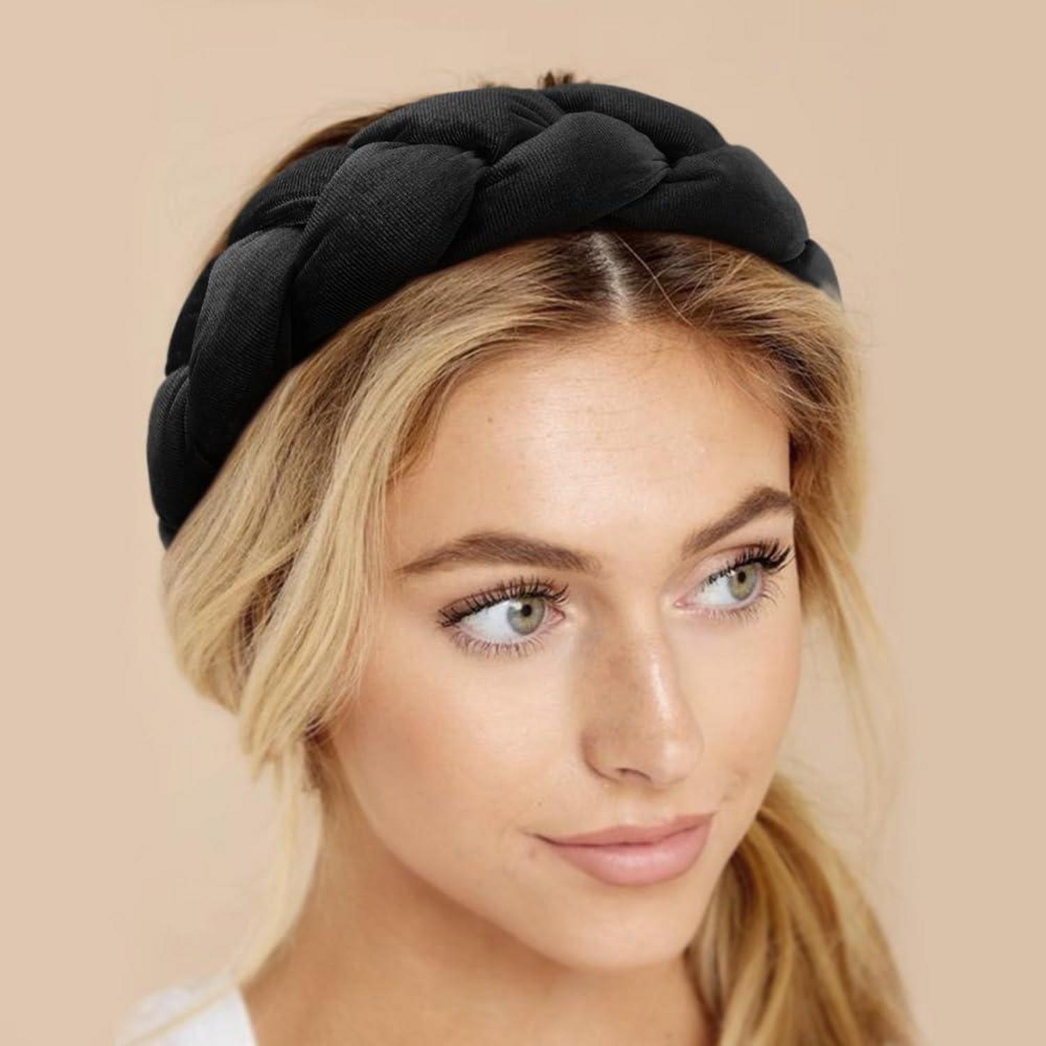 Samt Geflochtenes Stirnband Trachten Haarreif Vintage Haare Bands