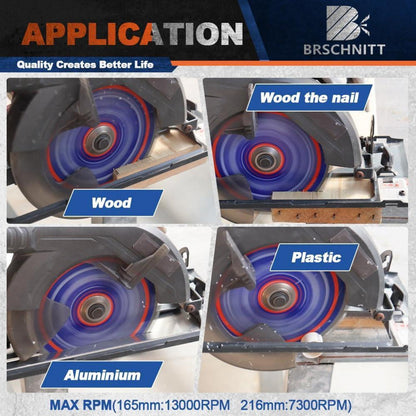 Kreissägeblatt 216mm 60T für Holz, Metall & Alu