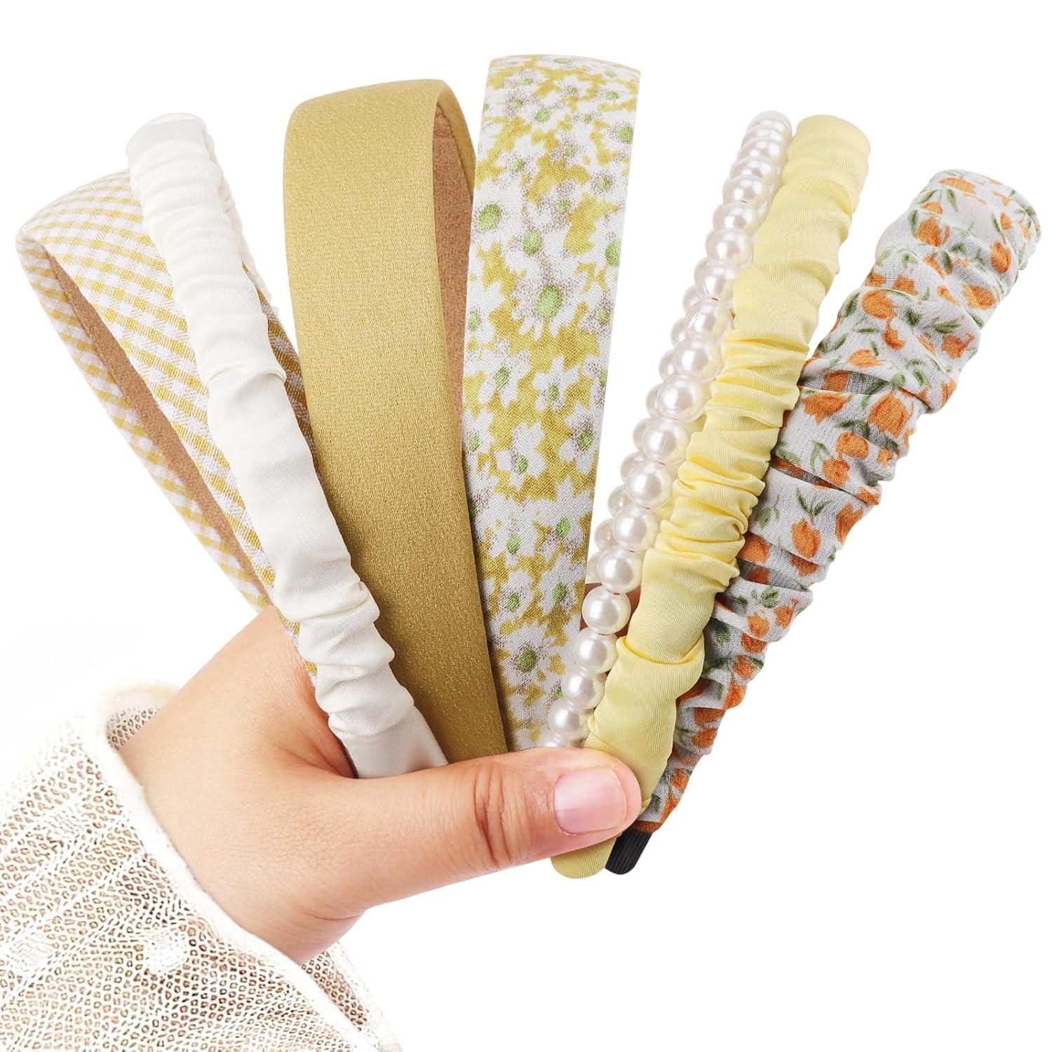 Stirnbänder Set Haarreifen Perlen Blumen Vintage Mädchen