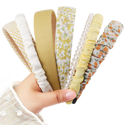 Stirnbänder Set Haarreifen Perlen Blumen Vintage Mädchen