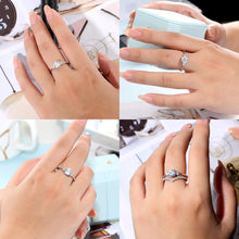 Moissanite Verlobungsring Damen 1 Karat D VVS1 in Weißgold