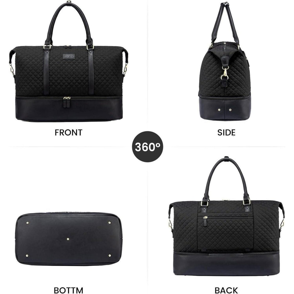 Weekender Reisetasche Damen XL mit Schuhfach & Kulturtasche