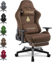 Ergonomischer Gaming Stuhl mit Fußstütze und 3D Armlehnen