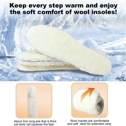 2er Pack Wintereinlagen Schafwolle 100% warm & atmungsaktiv Gr. 39