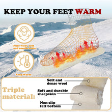 2 Paare Winter Einlagen Schafswolle Schafsfell Warm