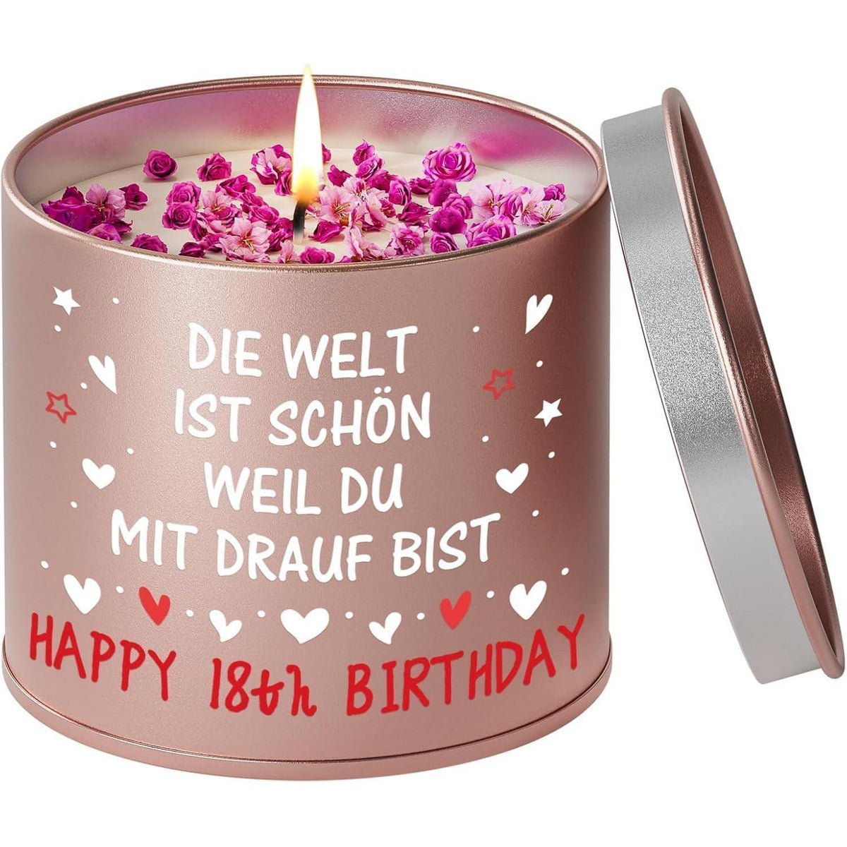 18. Geburtstag Kerze Mädchen – Geschenk für Frau & Freundin