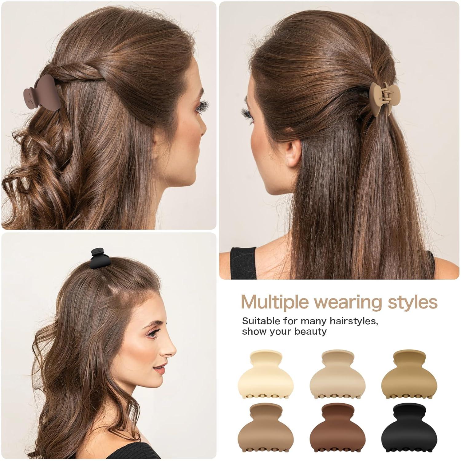 Haarspangen Damen Matt Haarklammern Rutschfestes Haar Mini Accessoires