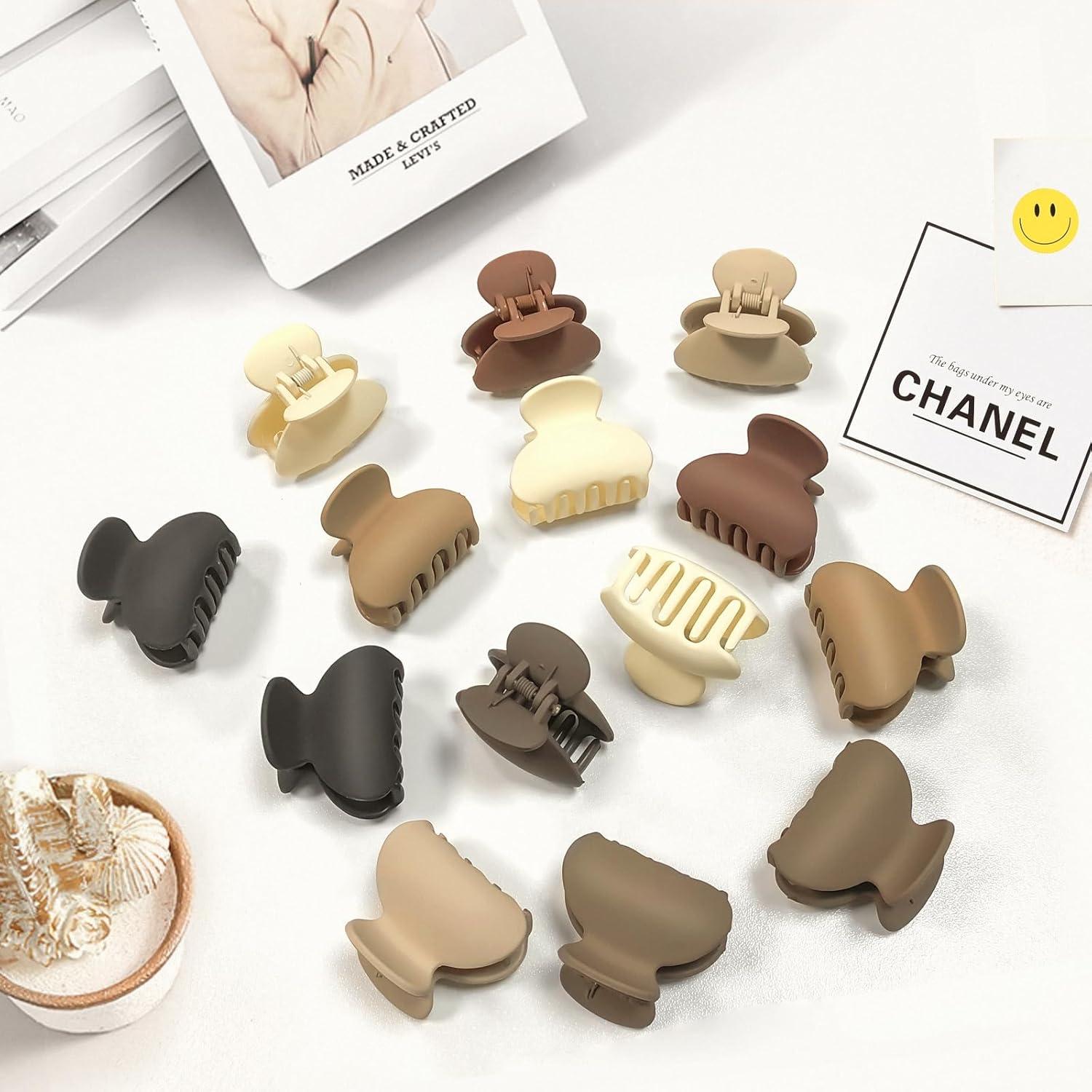 PROPOG Haarklammer Damen Haarspange Mädchen 4cm Hair Clip 12 Stk