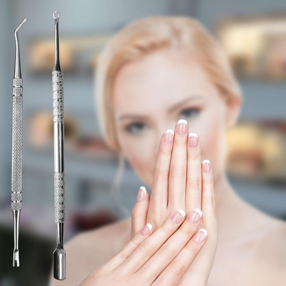 Maniküre-Set Edelstahl | Gel-Lackentferner & Nagelhautschieber