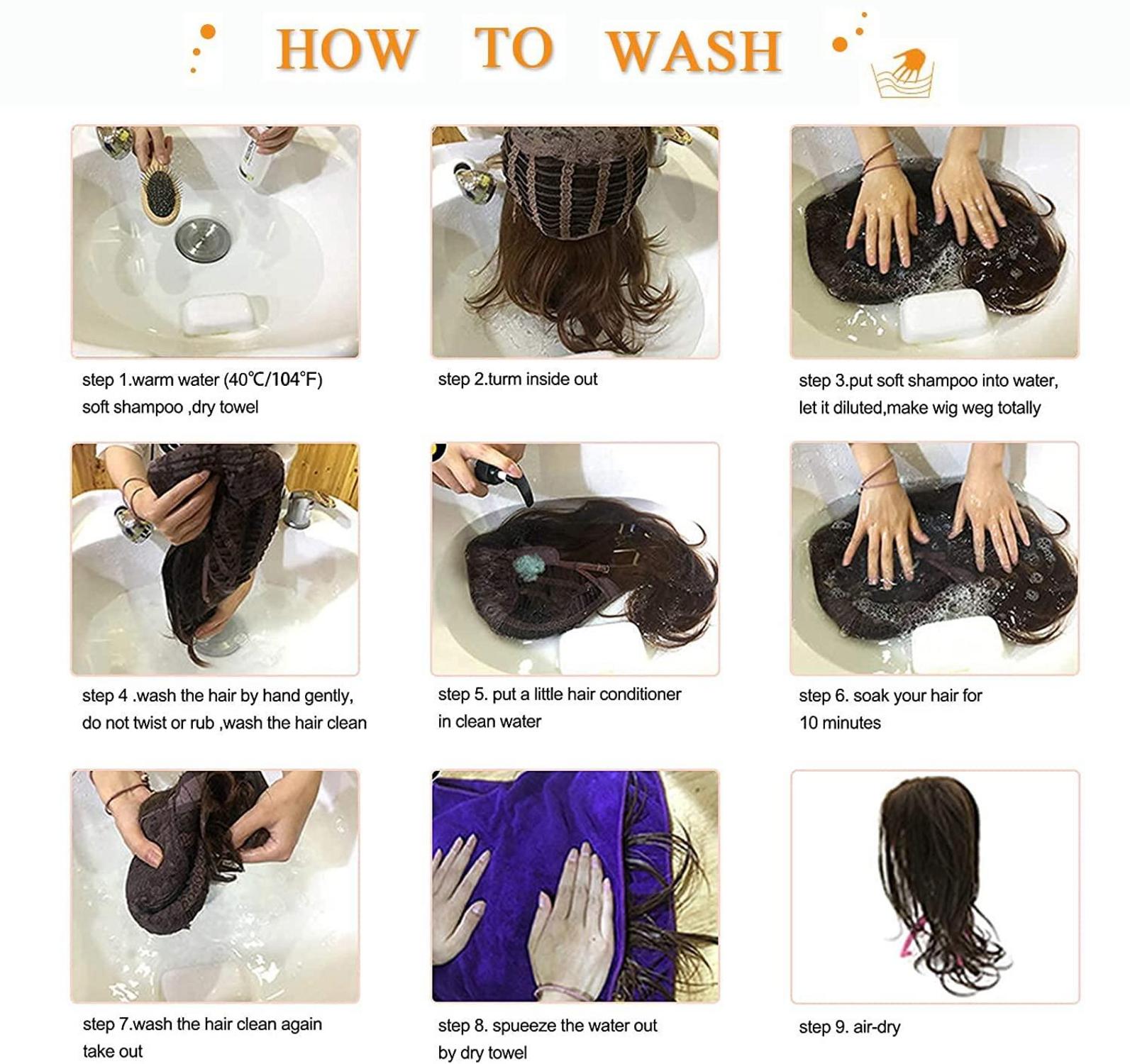 Schwarze Lange Perücke mit Pony Synthetische Haare Hitzebeständig
