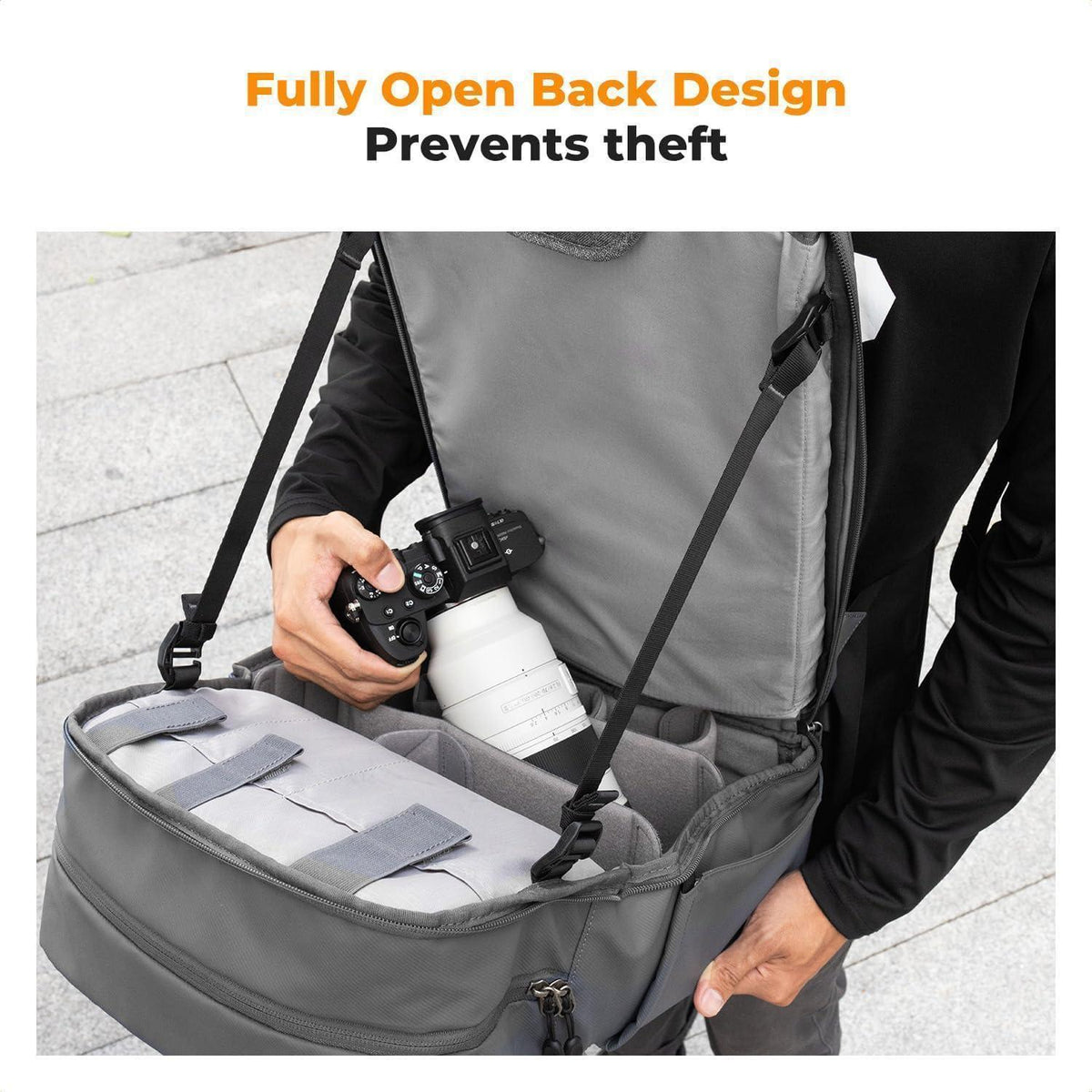 Kamerarucksack 20L mit Laptopfach für Fotografen & Drohnen
