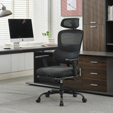 Ergonomischer Bürostuhl mit Fußstütze und