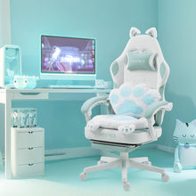 Ergonomischer Gaming-Stuhl mit Katzenpfote und