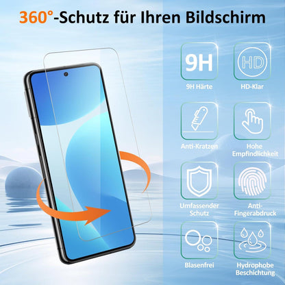 Google Pixel 8 Panzerglasfolie 2er Set Kameraschutz Blasenfrei 9H