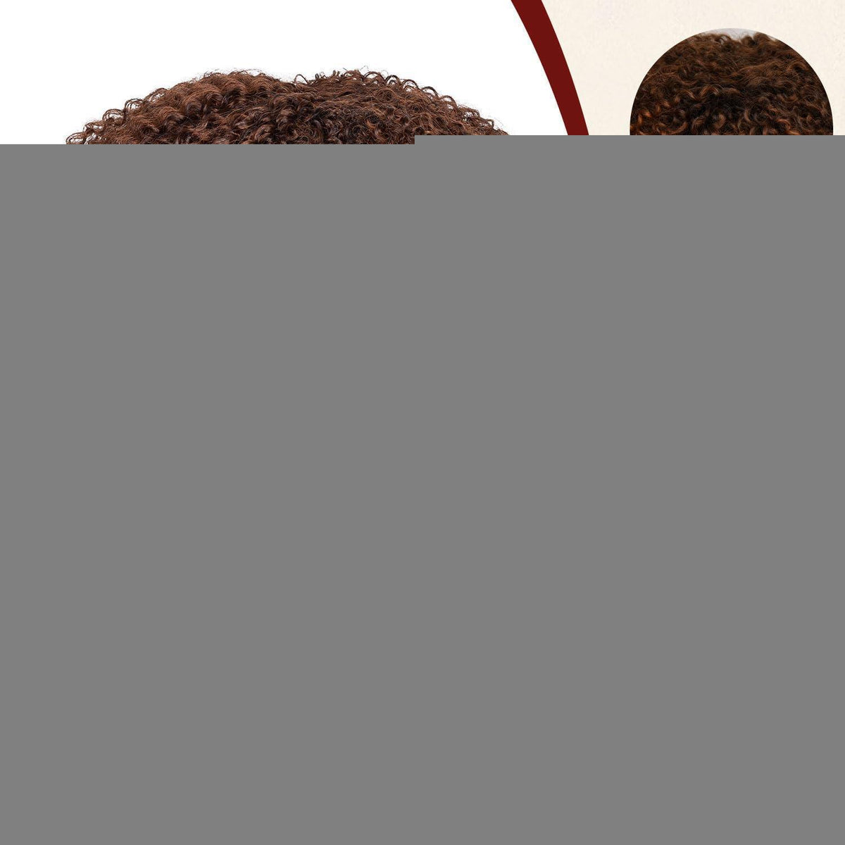 Lockige Afro Perücke Schwarzbraun 18 Zoll – Synthetisch & Voluminös
