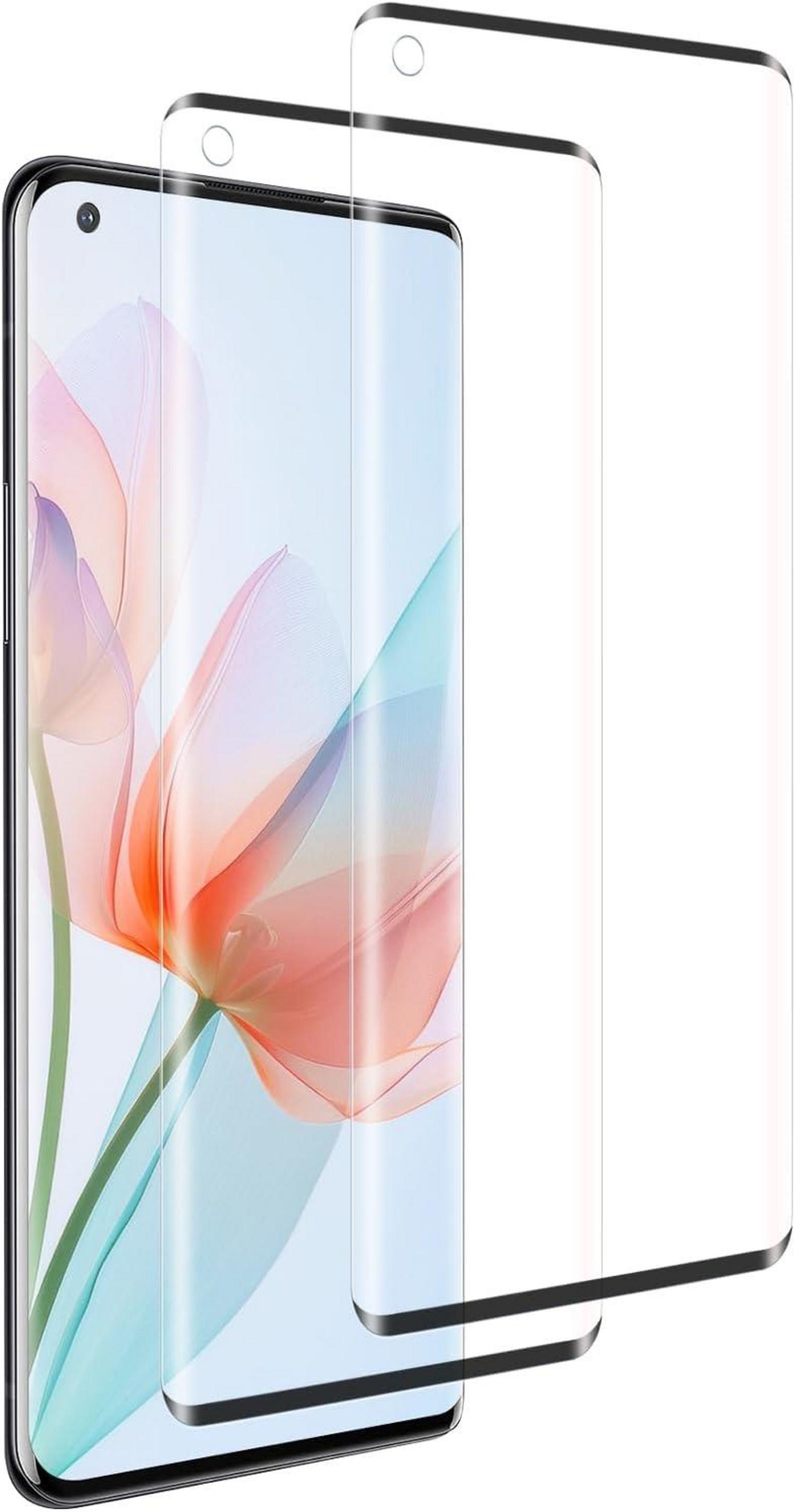 2er Pack Panzerglasfolie für OnePlus 8 Pro Displayschutz, 9H Härte