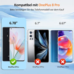 Panzerglas OnePlus 8 Pro Schutzfolie 2 Stück, Gehärtet Glas