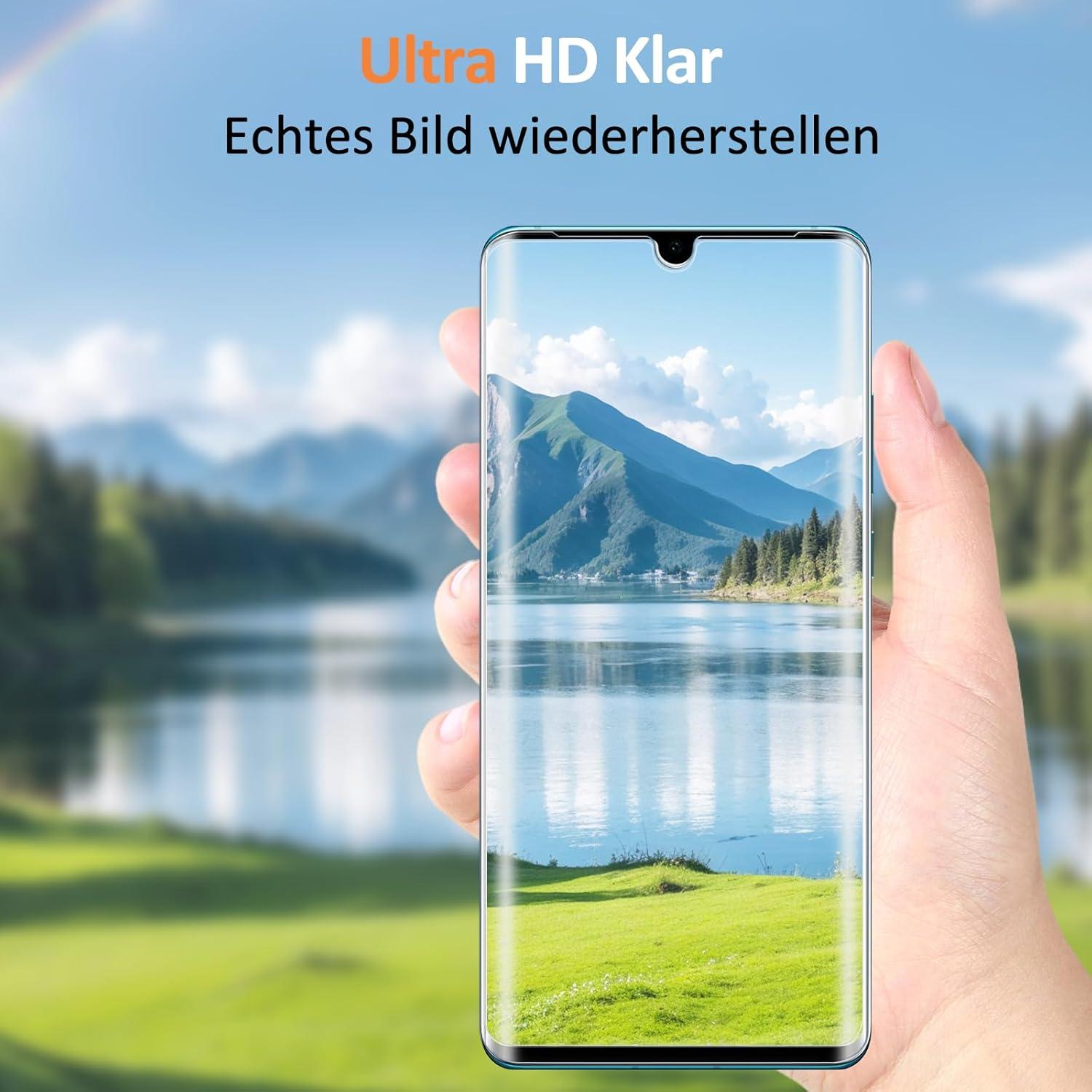 Huawei P30 Pro Schutzfolie Panzerglas 2 Stück HD Displayschutz 9H Härte