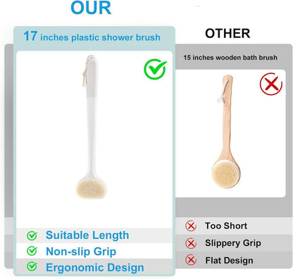 Rückenbürste für die Dusche mit 43 cm langem Griff
