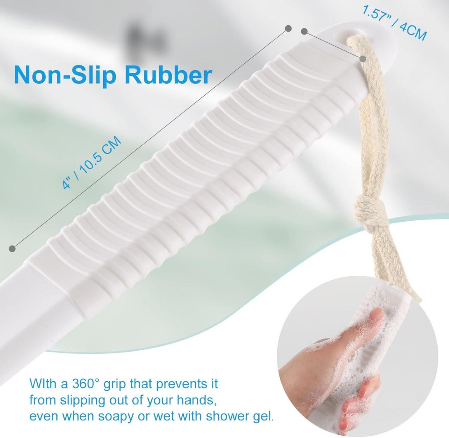 Rückenbürste mit 43 cm Anti-Rutsch-Griff für die Dusche