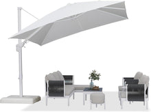 Sonnenschirm Twist 300x300cm mit Kurbel und 360° Rotation