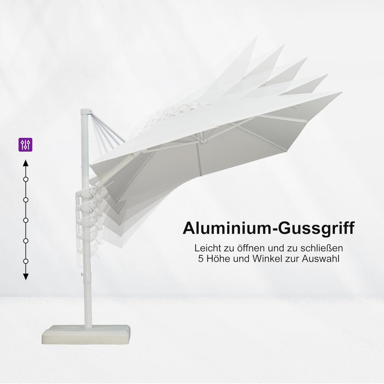 Sonnenschirm 350x250cm Twist Ampelschirm