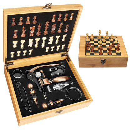Vintage Weinkorkenzieher Set mit Holzkiste & Zubehör