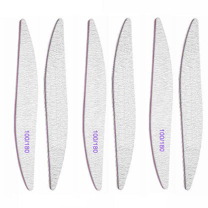 6er Set Profi Nagelfeile 100/180 Körnung Gelnägel Nagelstudio Zuhause