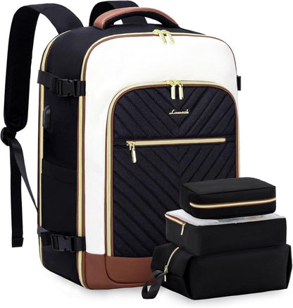 Handgepäck Rucksack Flugzeug 40L Reiserucksack Damen 18 zoll Laptop