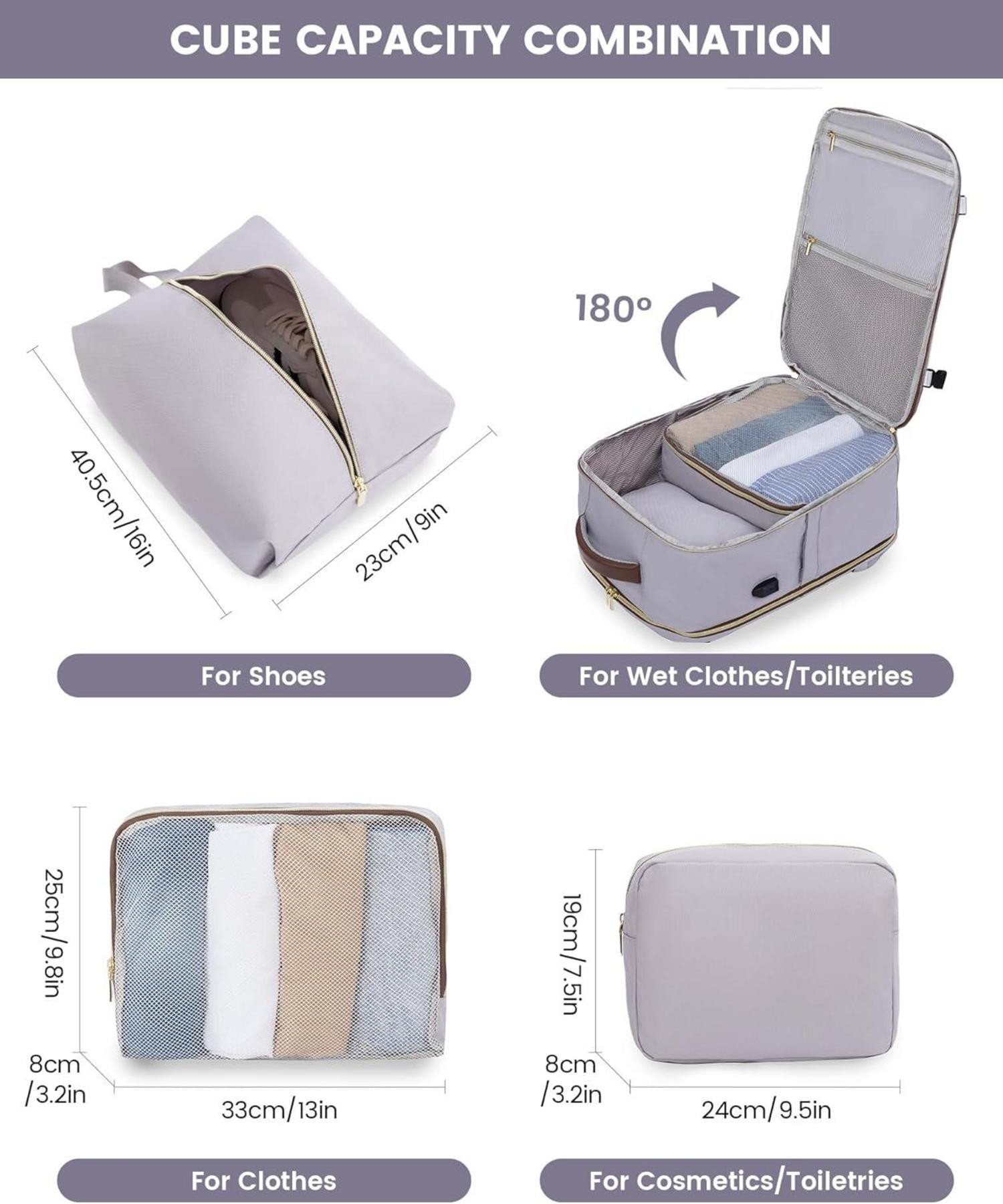 Reiserucksack Handgepäck Flugzeug 17.3 zoll Laptop Damen Wasserdicht