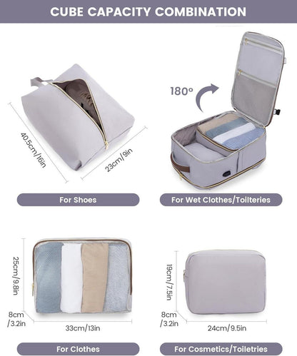 Reiserucksack Handgepäck Flugzeug 17.3 zoll Laptop Damen Wasserdicht